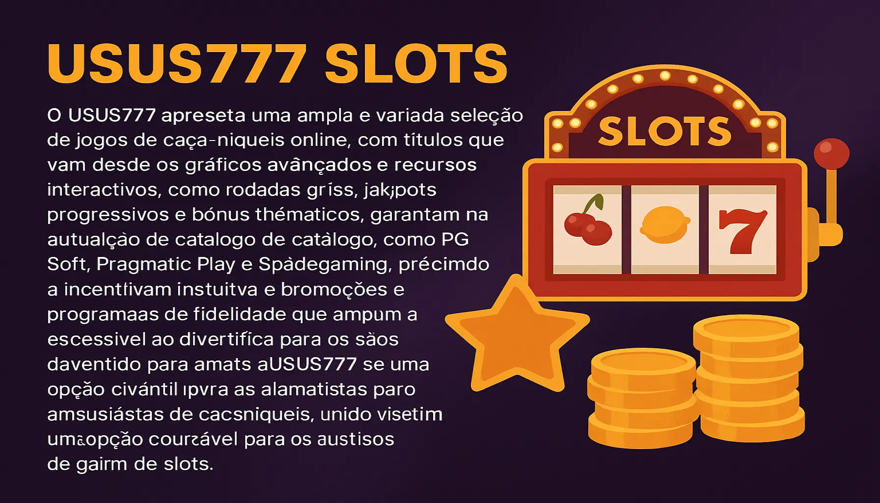 Jogos de Slot no Casino Online USUS777
