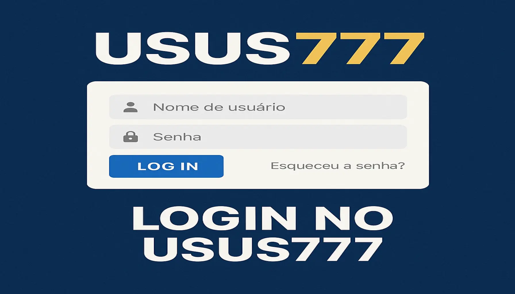 Login no Cassino USUS777