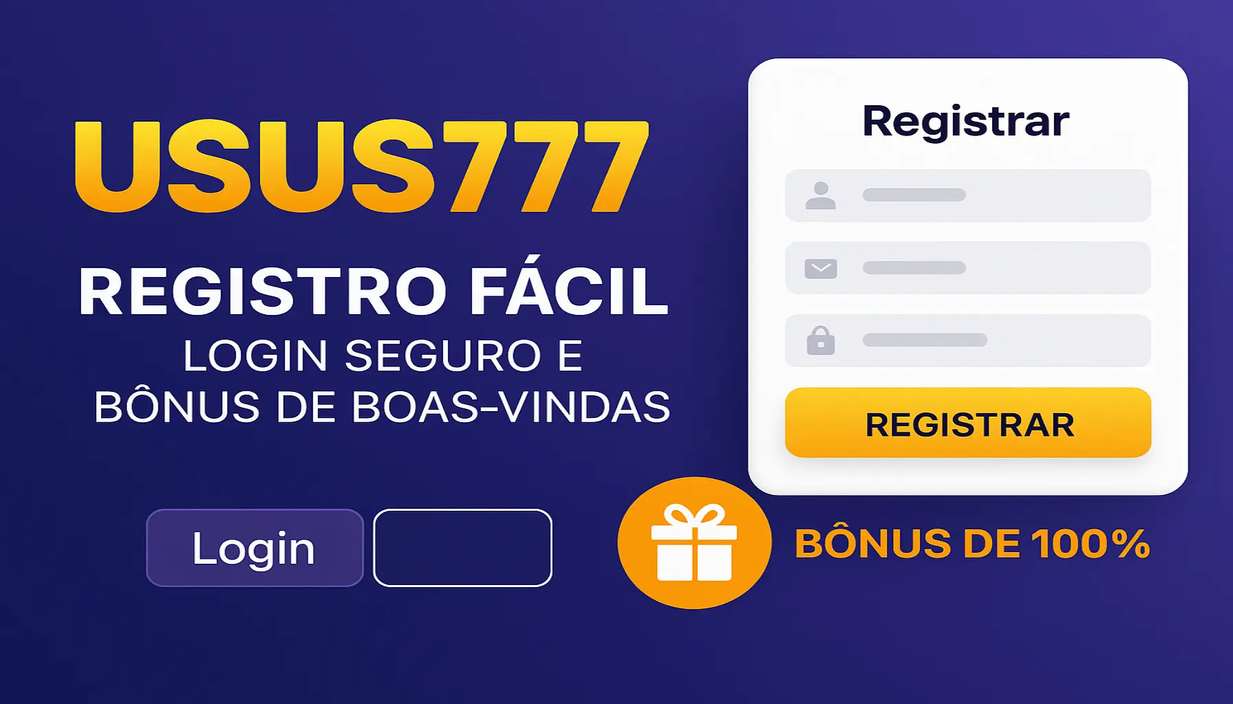 Não Perca tempo, o rRgistro na site USUS777