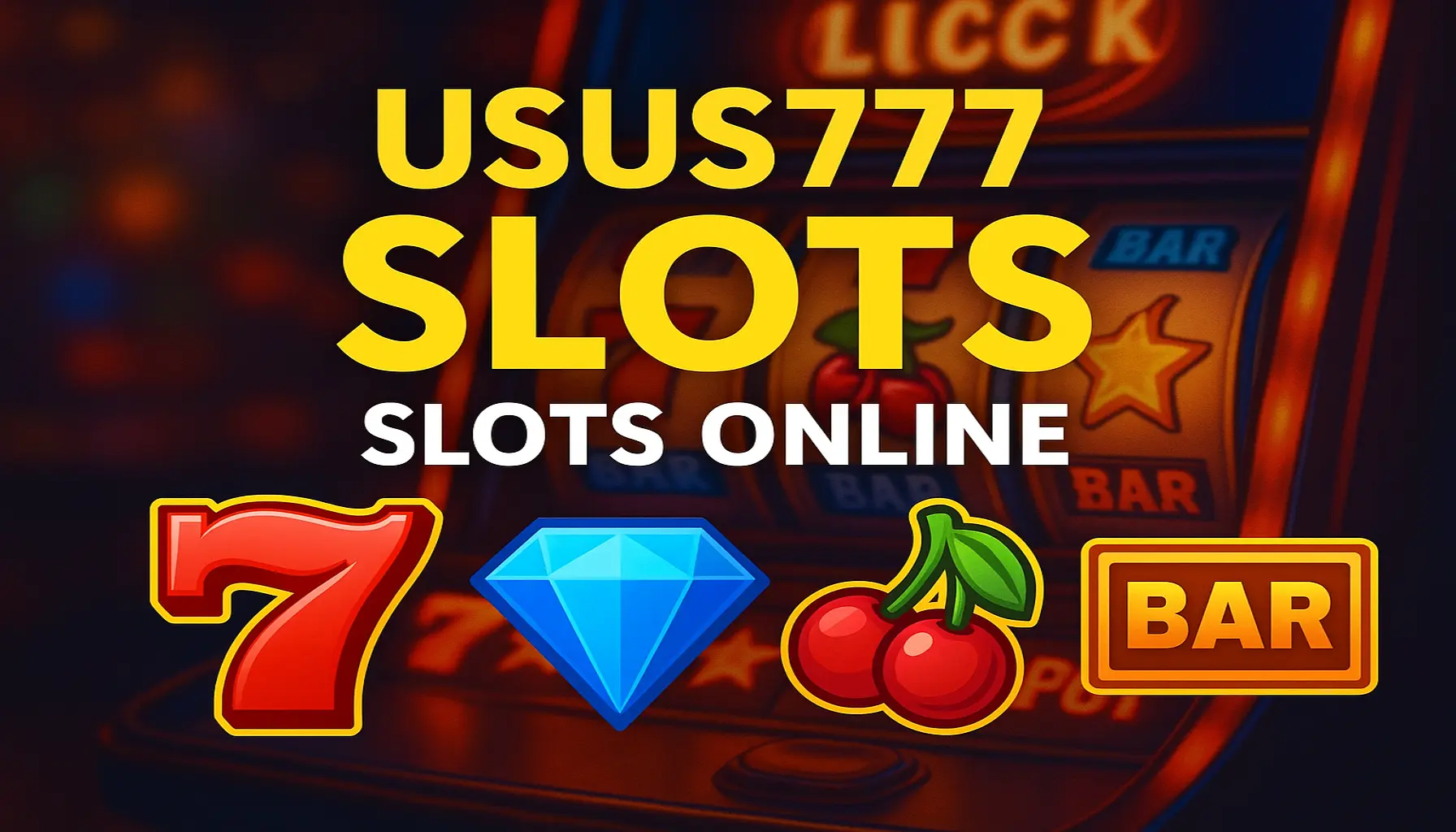 Explore o mundo das slot machines no USUS777 Casino